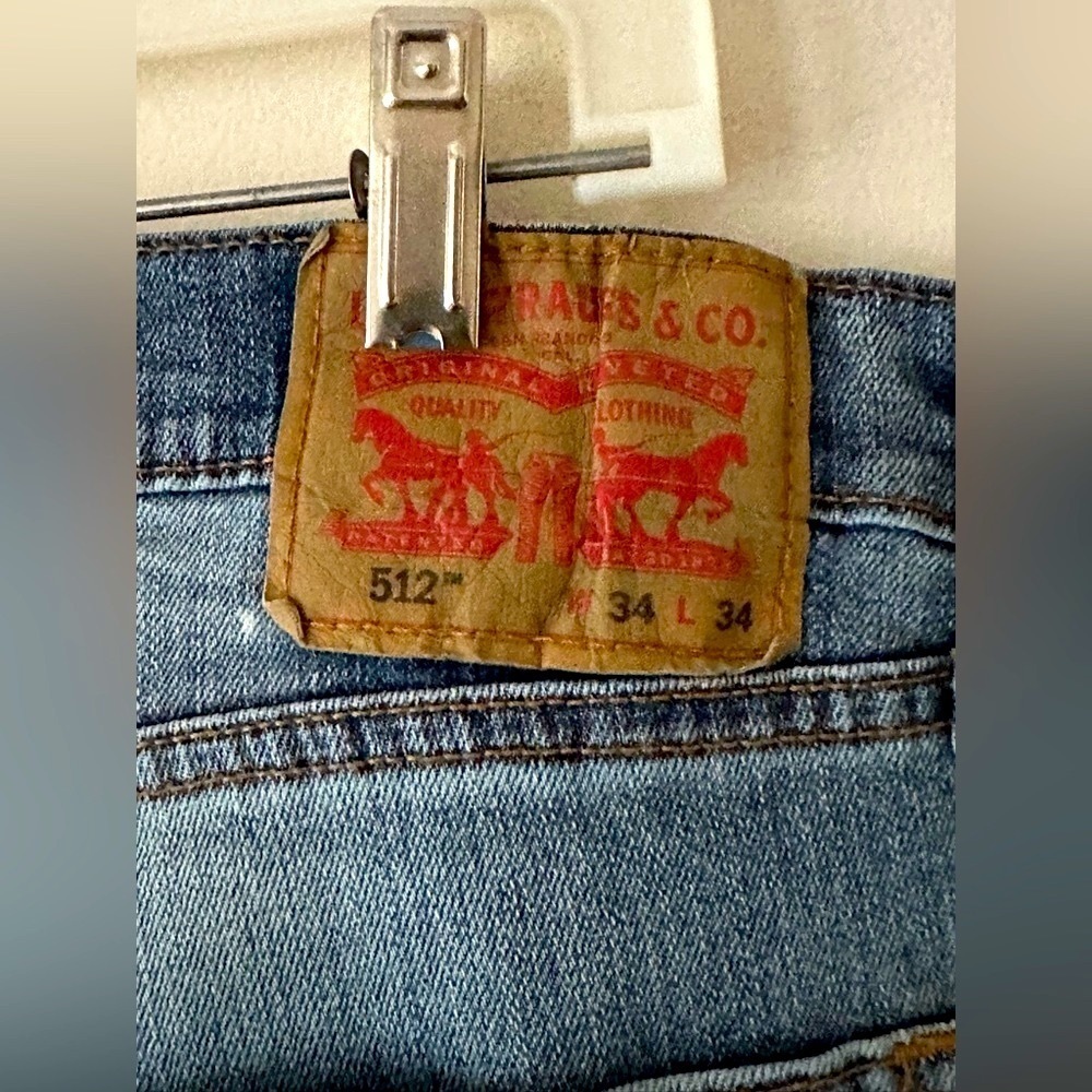 Levi’s Strauss & Co 512 Medium Wash Jeans W34 X L34 - Picture 5 of 16